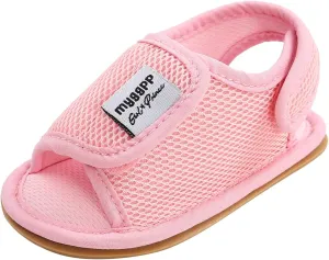 EnJoCho Baby Shoes,Baby Girls Boys Mesh Shoes Sandals Soft Non-Slip Rubber Sole Flat Walking Shoes for 0-18Months (Pink-03#, 13-18M)