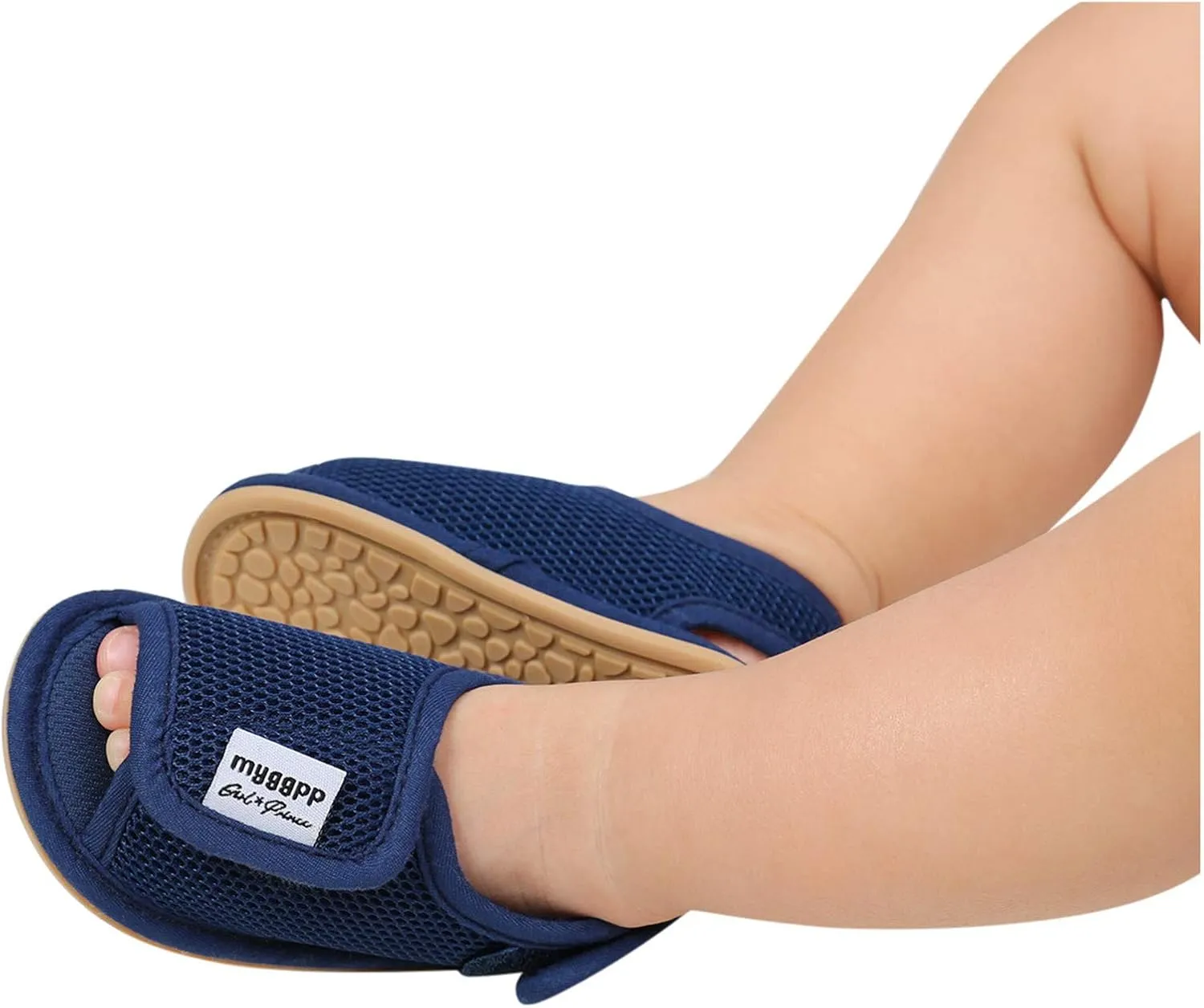 EnJoCho Baby Toddler Girls Boys Sandals 0-18Months Infant Summer Shoes Soft Anti-Slip Sole Prewalker First Walker Crib Shoes (Navy-03#F, 0-6M)