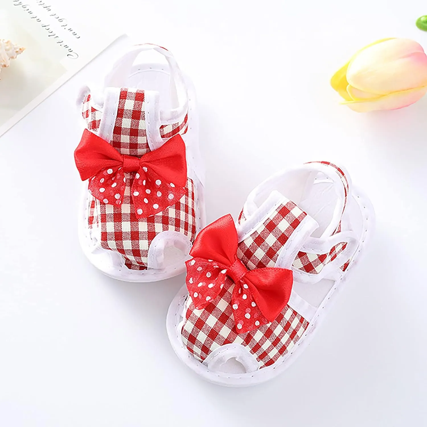 EnJoCho Children Sneakers Baby Girls Boys Non-Slip Soft Sole Toddler Shoes Infant Toddler First Walkers Shoes Princess