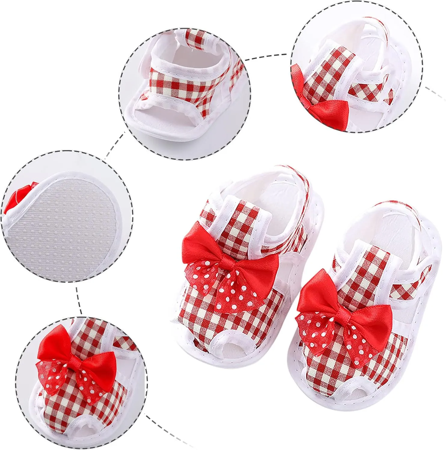 EnJoCho Children Sneakers Baby Girls Boys Non-Slip Soft Sole Toddler Shoes Infant Toddler First Walkers Shoes Princess