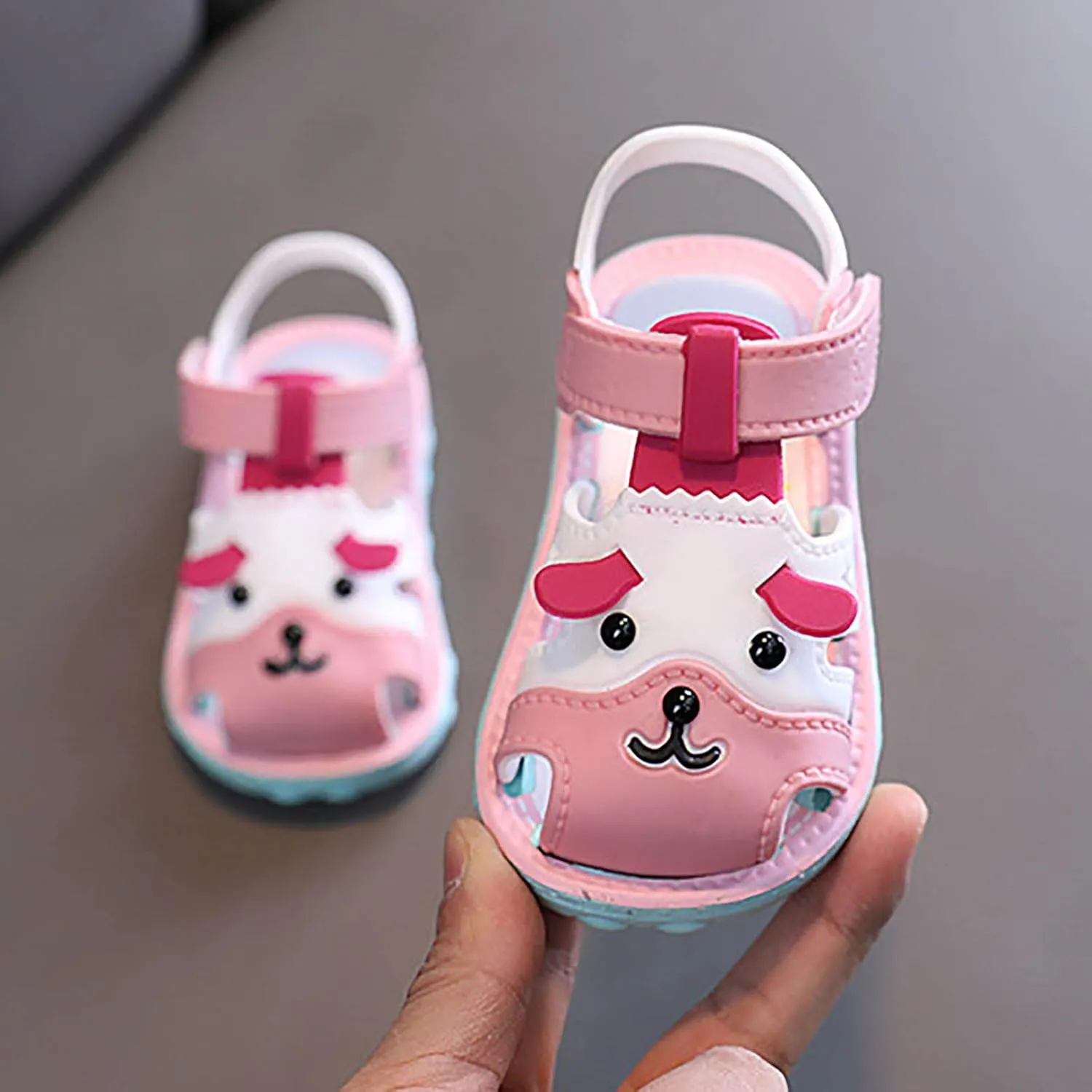 Girls Sandals Kids Girls Walkers Sandals Soft Rubber Sole Non Slip Summer Baby Shoes Toddler Girls Slipper Boots