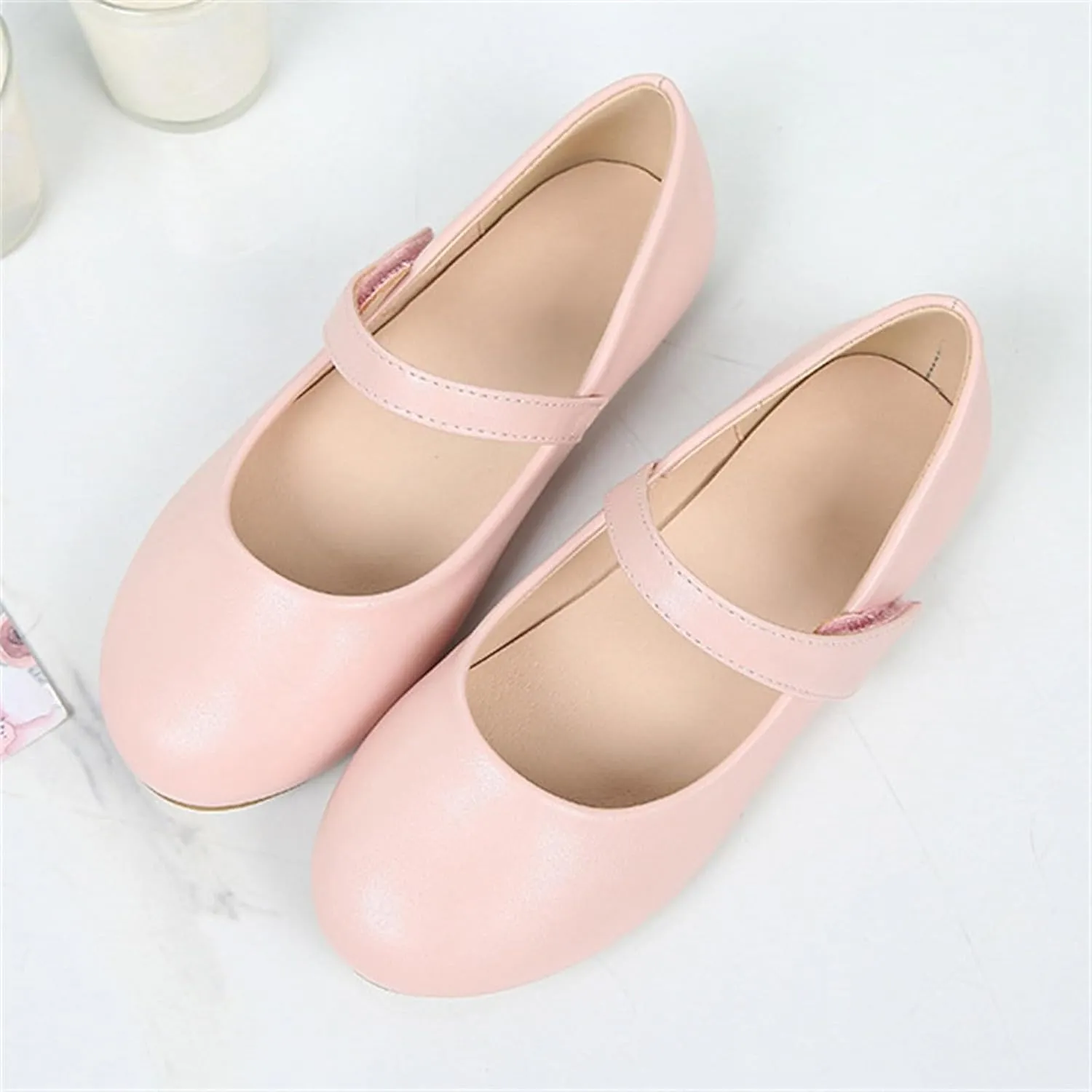 Girls' Shoes Shoes Soft Soles Non Slip Children's Leather Shoes For 4 To 12Years Baby Jelly Shoes
