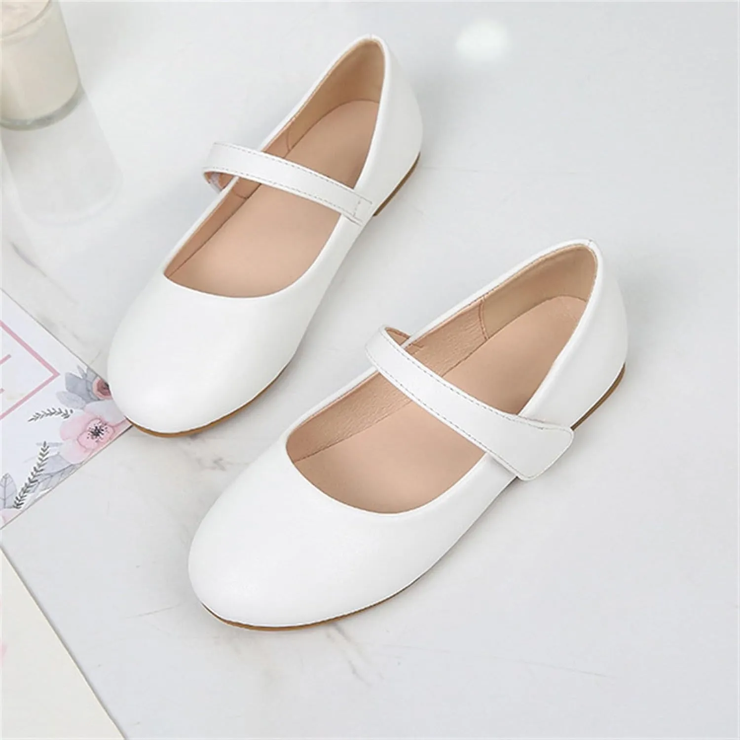 Girls' Shoes Shoes Soft Soles Non Slip Children's Leather Shoes For 4 To 12Years Baby Jelly Shoes
