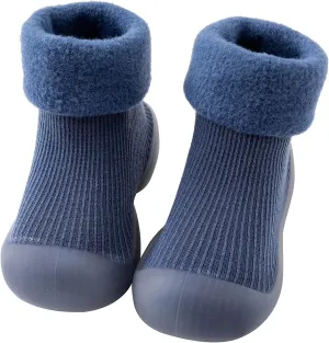 Home Slippers Boys Kids Toddler Baby Boys Girls Solid Warm Knit Soft Sole Rubber Shoes Baby Size 3 Sandals