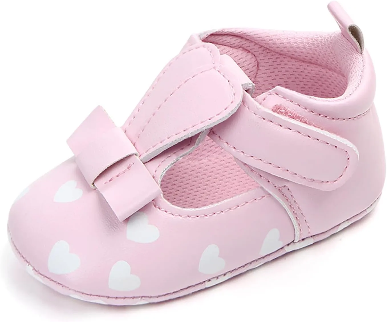 Infant 3D Rabbit Ears Girls Cute PU Love Print Flat Shoes Baby Shoes Non Slip Ankle Sneakers for Baby Girl Toddler Shoes