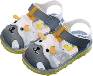 Infant Boys Girls Anti Slip Cartoon Dog Sandals for Outdoor Walking Summer Closed Toe Soft Sole Sport Sneakers