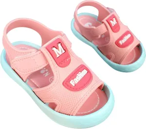 Infant Toddler Baby Girls Boys Shoes Sandals Outdoor First Walkers Soft Anti-Slip Sole Flat Shoes (Pink, 8 Toddler)