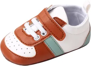 Infant Toddler Color Matching Prewalker Sneakers Baby Girls Boys Anti-Slip Soft Sole Lightweight First Step Shoes