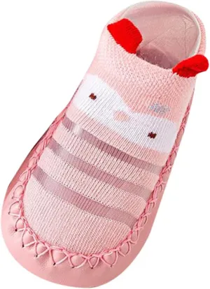 Infant Toddler Shoes Soft Sole Toddler Shoes Bow Glitter Sequins Non Slip Breathable Princess Shoes (Pink, 6 Months)