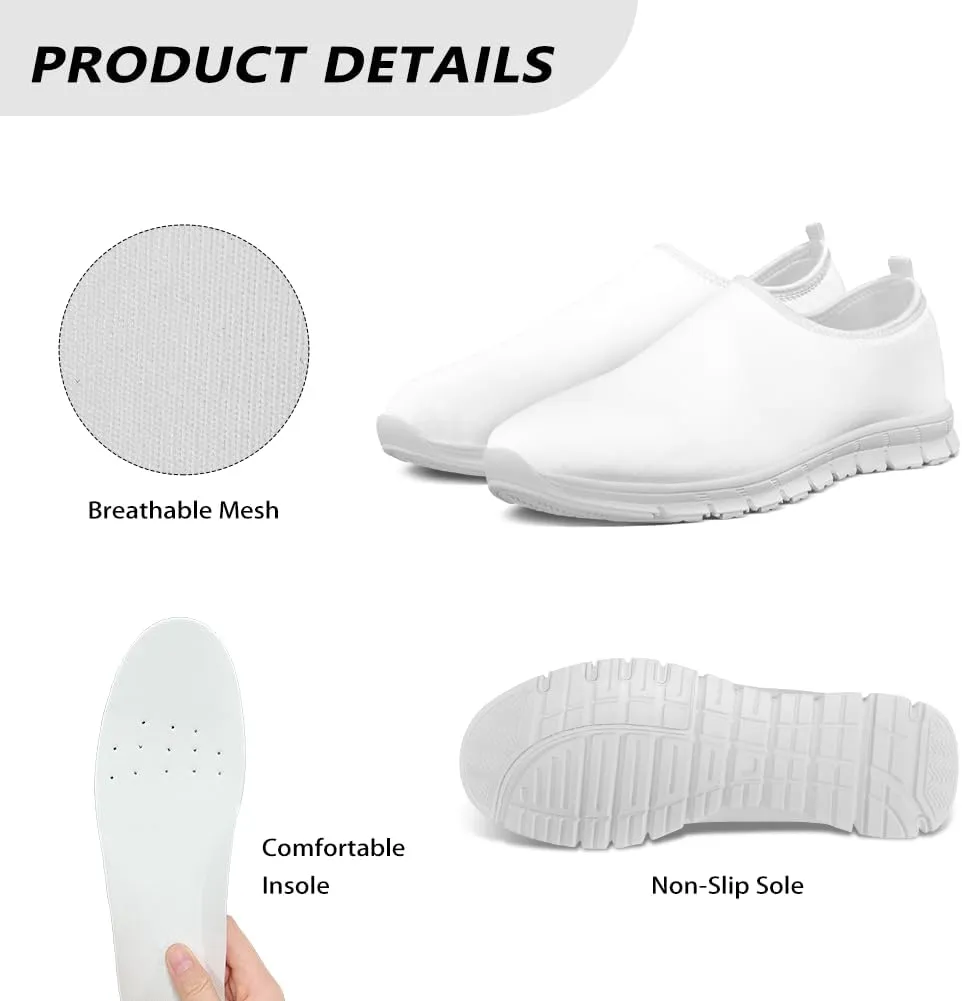 Jeiento Halloween Shoes for Women Running Shoes Mesh Workout Casual Shoes Party Shoes with Halloween Theme Print for Party Sneakers Holiday Shoes