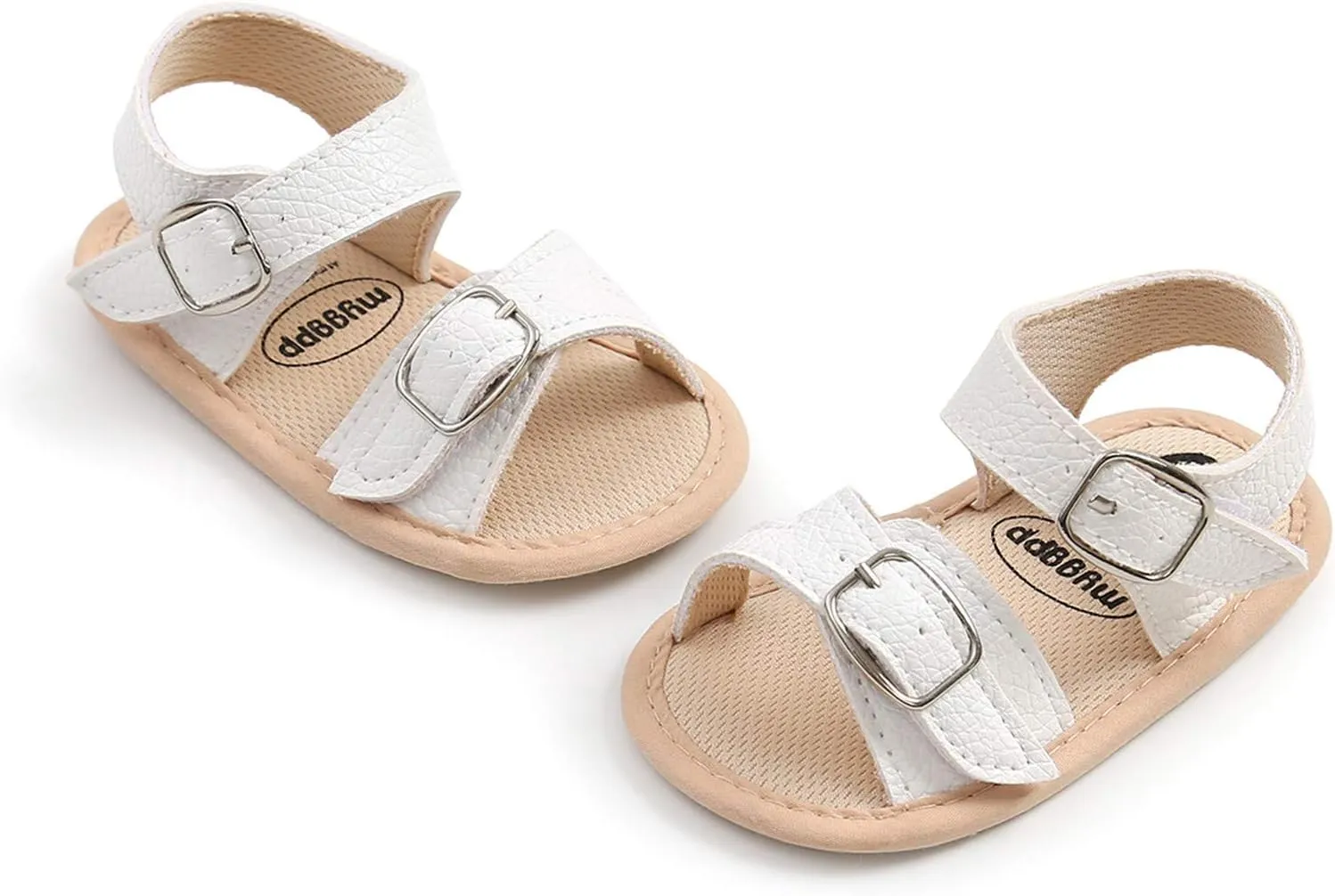 Jshuang 0-18M Baby Boys Girls Bow Sandals Soft Non-Slip Rubber Sole Summer Flat Walking Shoes
