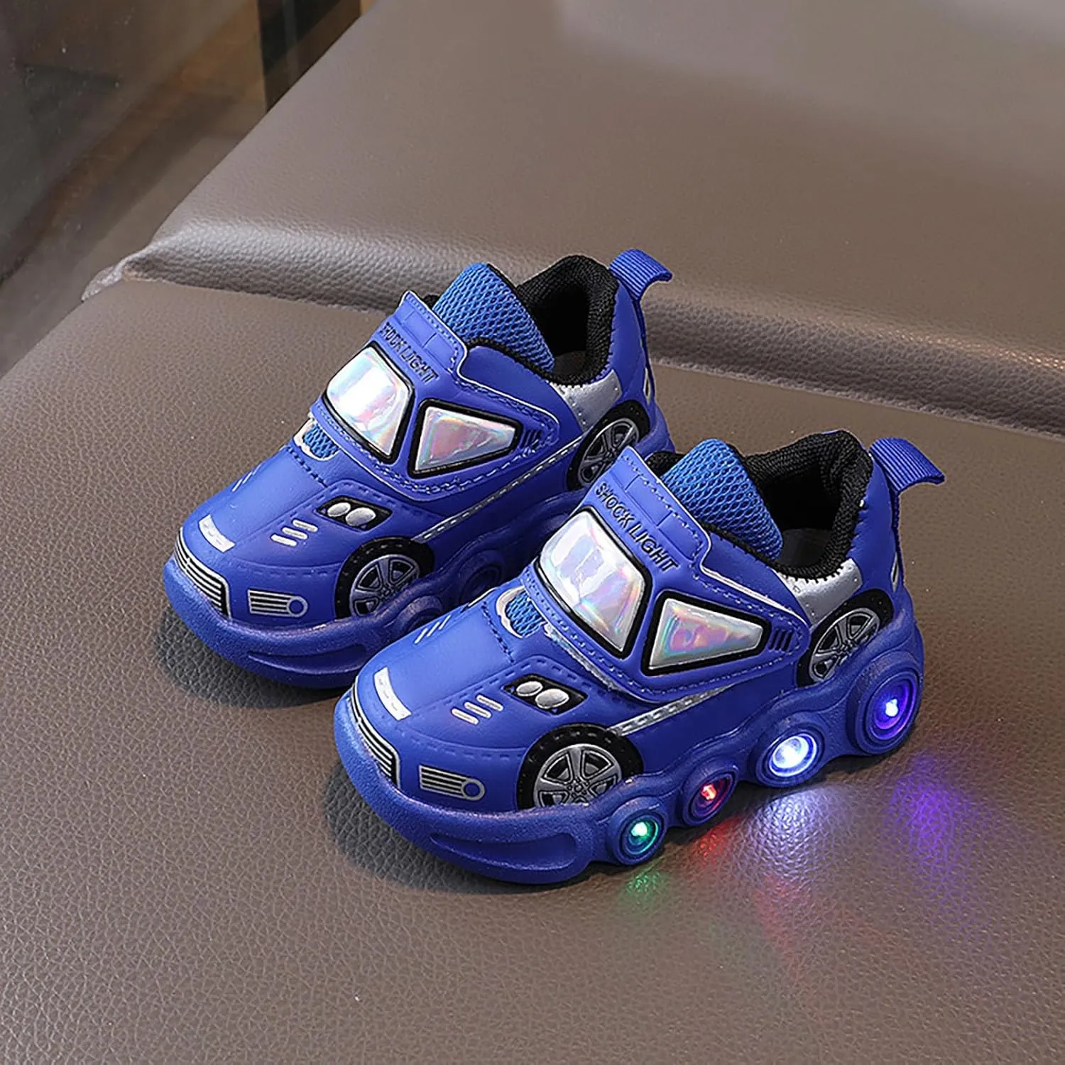 Kids Running Shoes Fashion LED Light Baby Shoes Casual Children Shoes Boys Girls Sandals Soft Anti-Slip Sole PU Shoes