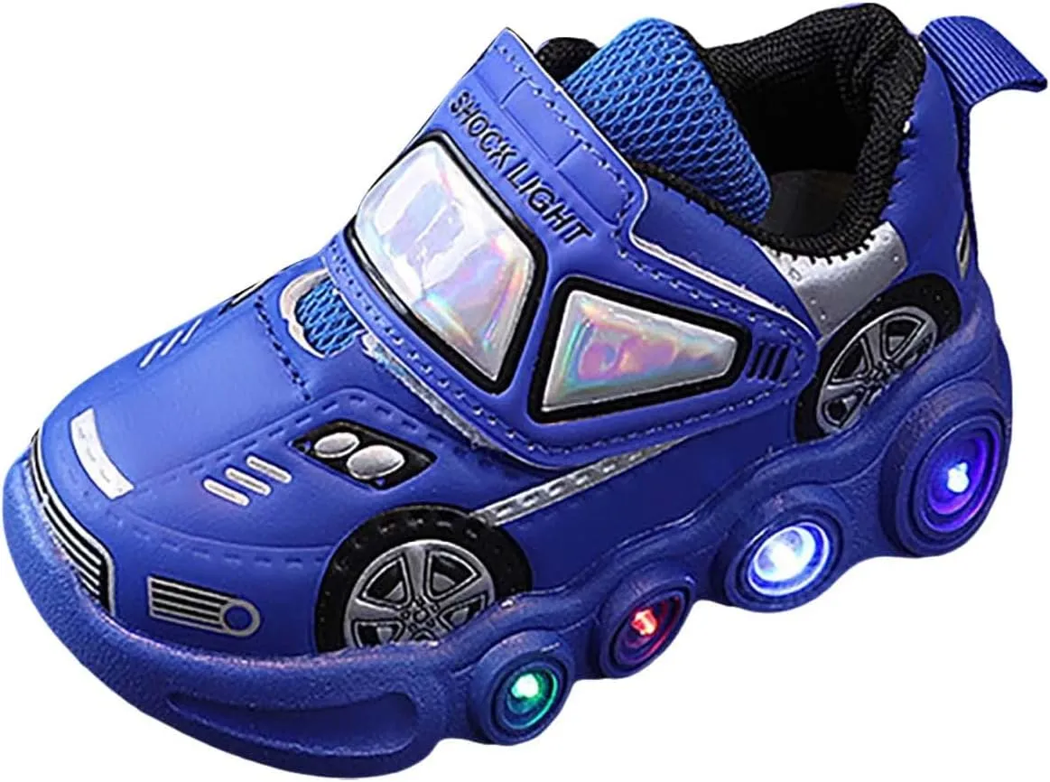 Kids Running Shoes Fashion LED Light Baby Shoes Casual Children Shoes Boys Girls Sandals Soft Anti-Slip Sole PU Shoes