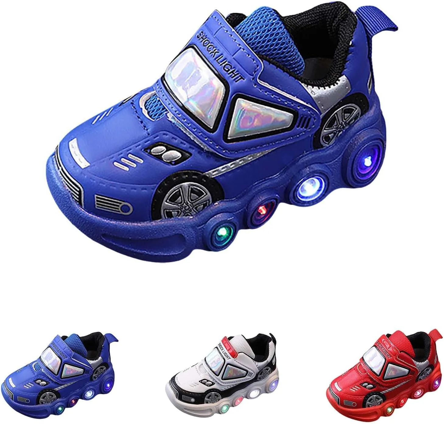Kids Running Shoes Fashion LED Light Baby Shoes Casual Children Shoes Boys Girls Sandals Soft Anti-Slip Sole PU Shoes
