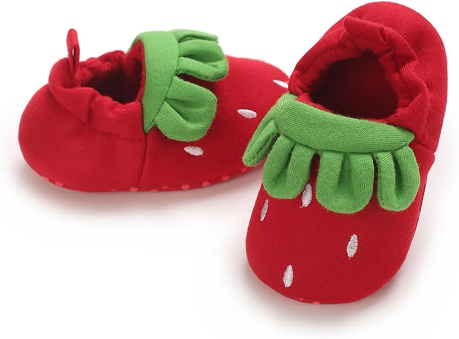 Kids Shoe Slides Newborn Baby Spring Fall Cute Cartoon Strawberry Non Slip Floor Shoes Toddler Socks 0 1 Years Old