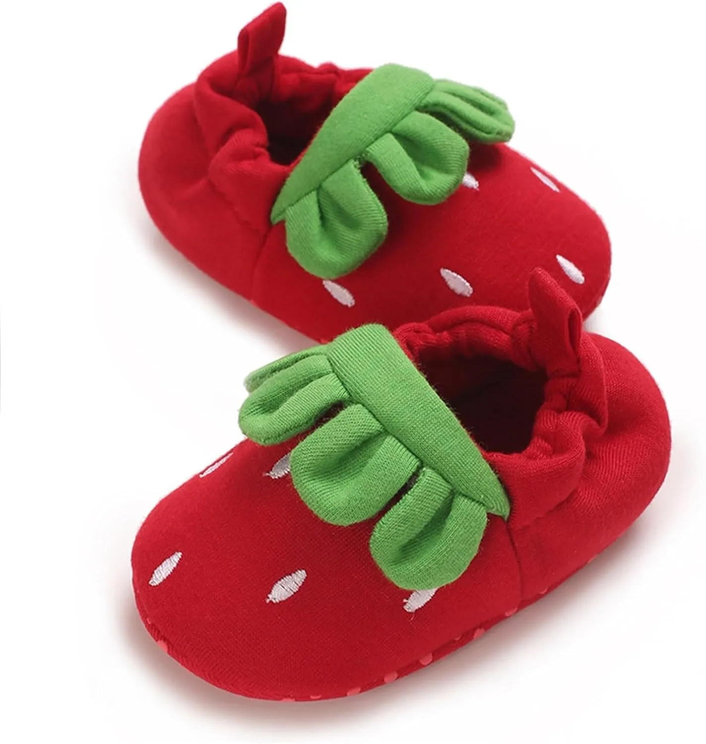 Kids Shoe Slides Newborn Baby Spring Fall Cute Cartoon Strawberry Non Slip Floor Shoes Toddler Socks 0 1 Years Old