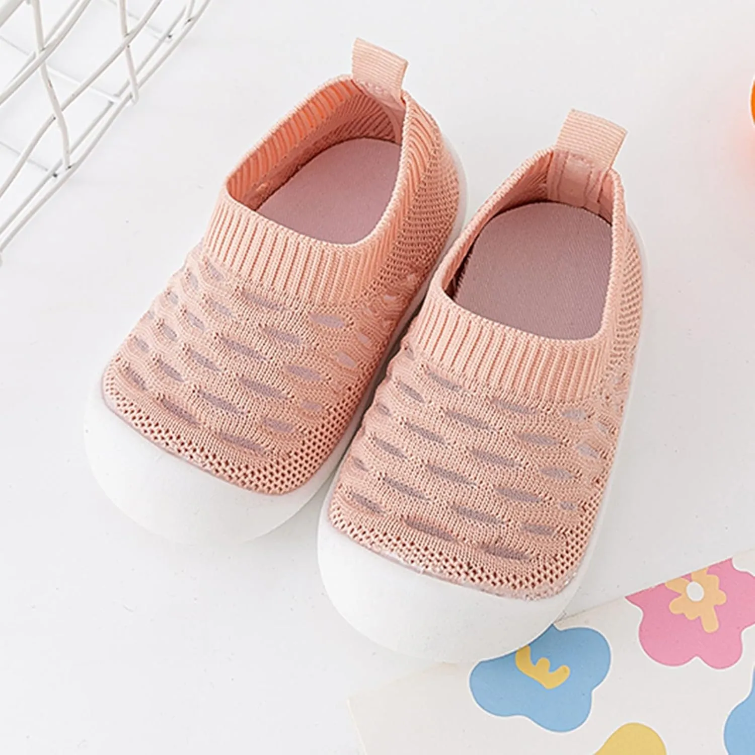 Kids Wedding Shoes Infant Toddler Shoes Hollow Out Slip On Socks Shoes Soft Sole Non Slip Wear Out Toddler Shoes