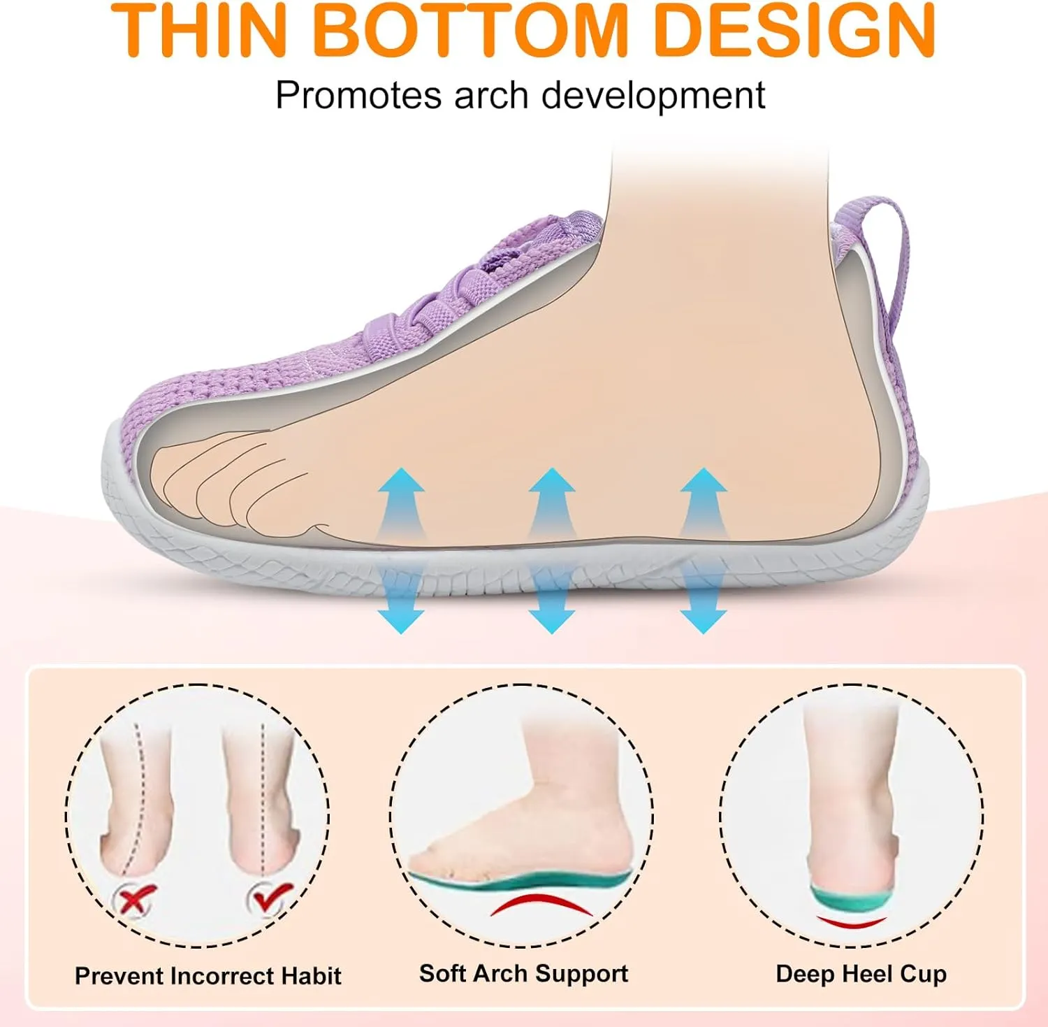 L-RUN Toddler Boys Girls Tennis Shoes Breathable Comfortable Barefoot Wide Summer School Walking Sneakers Baby First Walking Shoes