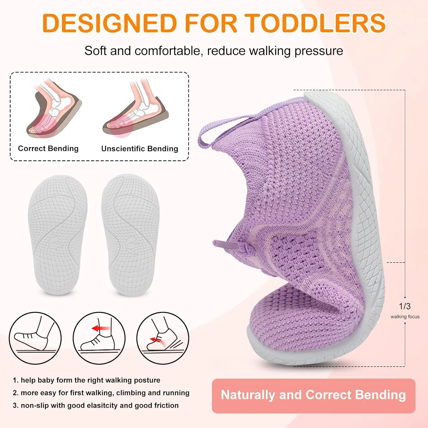 L-RUN Toddler Boys Girls Tennis Shoes Breathable Comfortable Barefoot Wide Summer School Walking Sneakers Baby First Walking Shoes