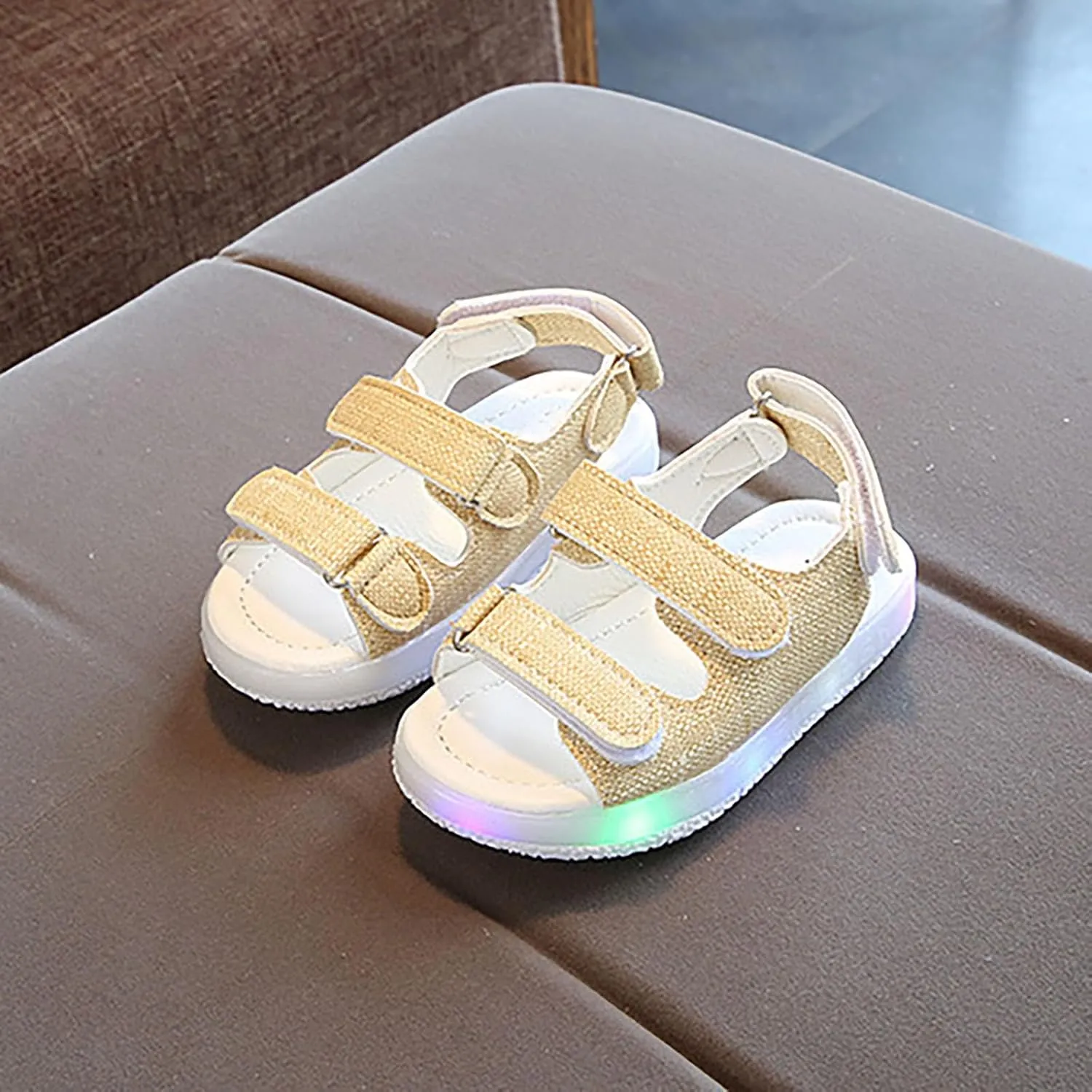 Light Sport Kids Boys Girls LED Casual Soft Sole Shoes Baby Toddler Summer Girl Hiking Lightweight Outdoor Beach Sandals