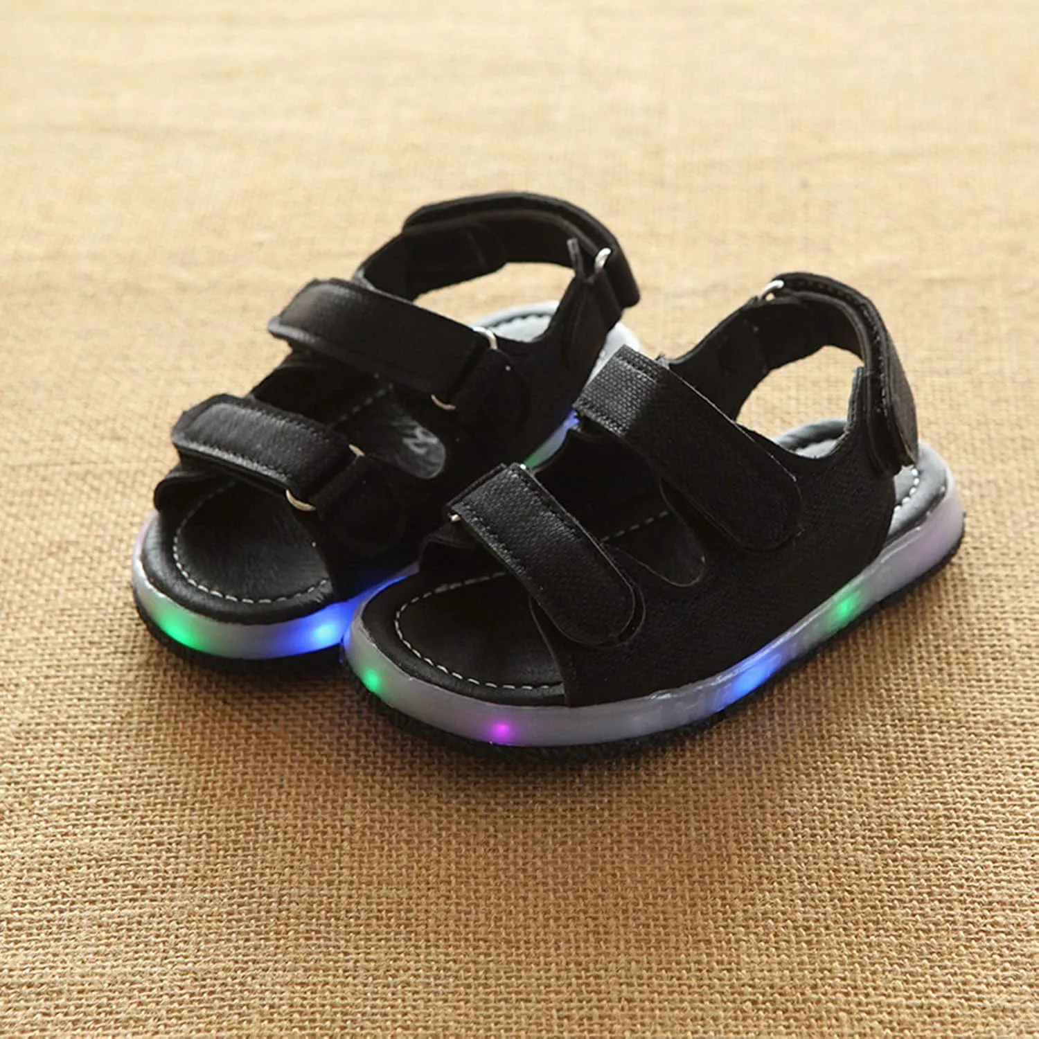 Light Up Sandals for Baby First Walking Shoes Beach Sneakers with LED Lights Boys Girls Summer Sandals Outdoor Shoes