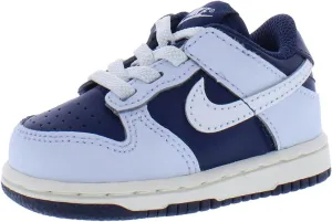 Nike Dunk Low Baby/Toddler Shoes (FB9107-002, Football Grey/Midnight Navy/Summit White) Size 5