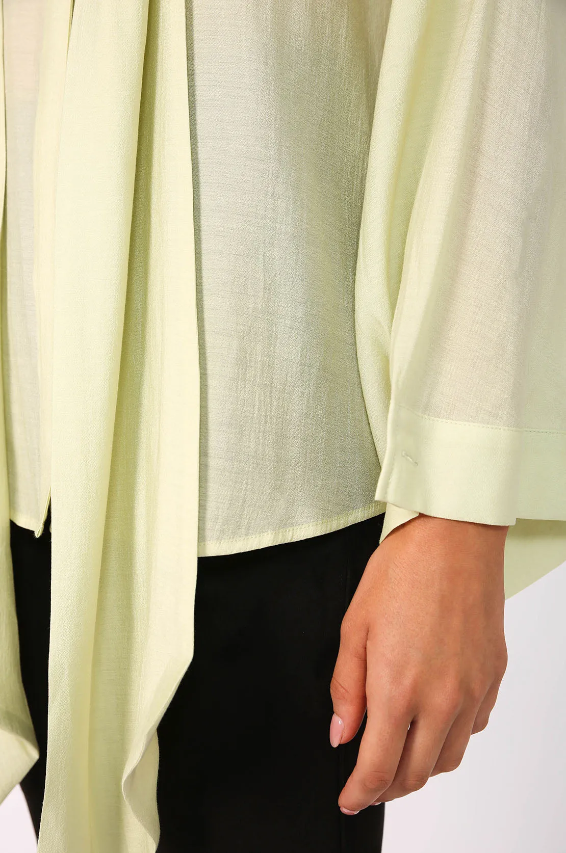 onsen shirt / pale citron