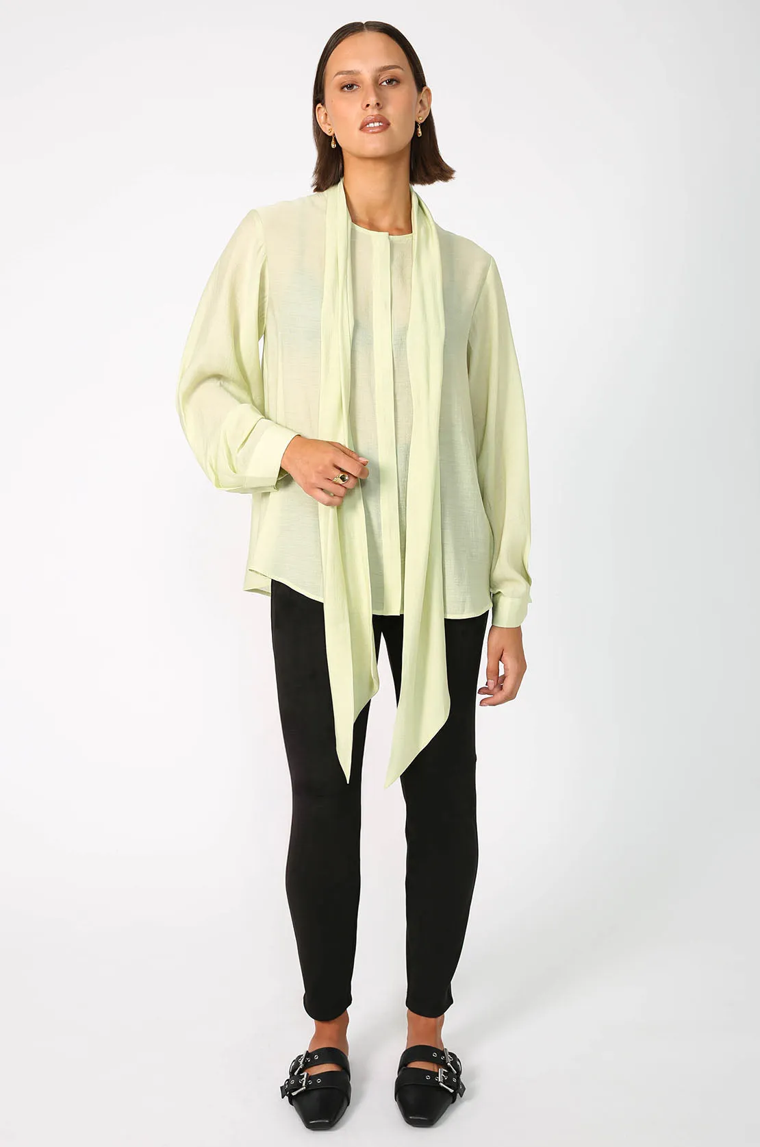 onsen shirt / pale citron