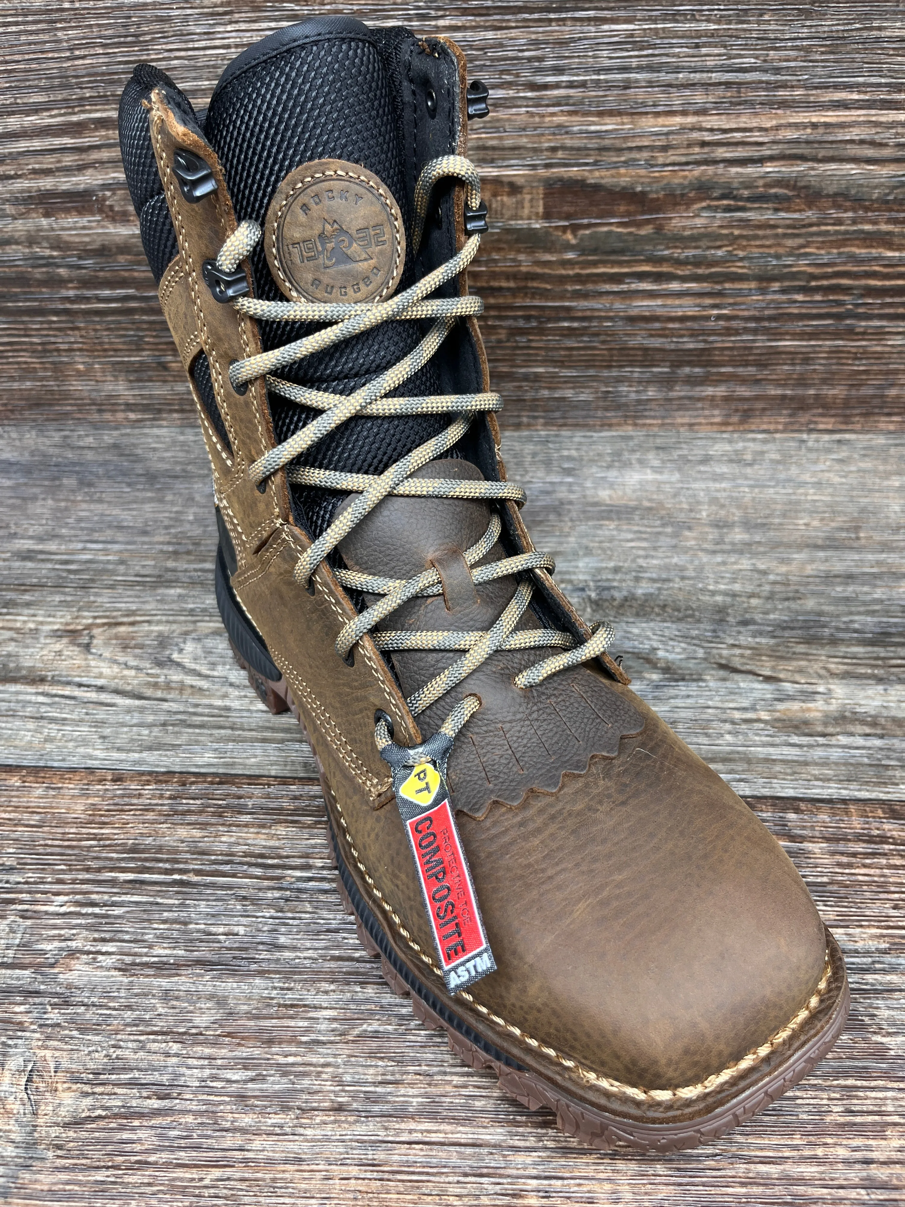RKW0427 Men's 8 inch Composite Square Toe Waterproof Work Boot by Rocky