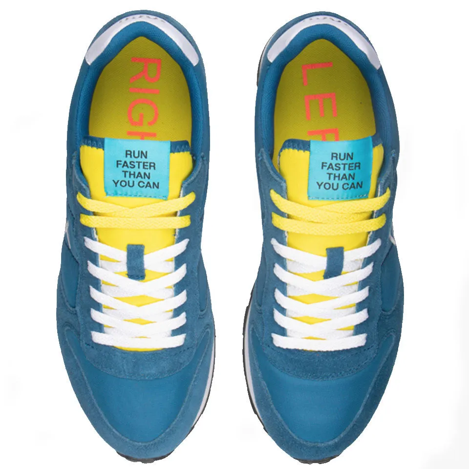Scarpe Uomo Sun68 Sneakers Tom Solid Nylon colore Ottanio