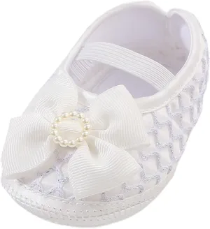 sfdgfhyf Children Low Heel Sneakers Baby Shoes Fashion Soft Sole Toddler Shoes Pearl Dress Flower Shoes Toddler Shoes