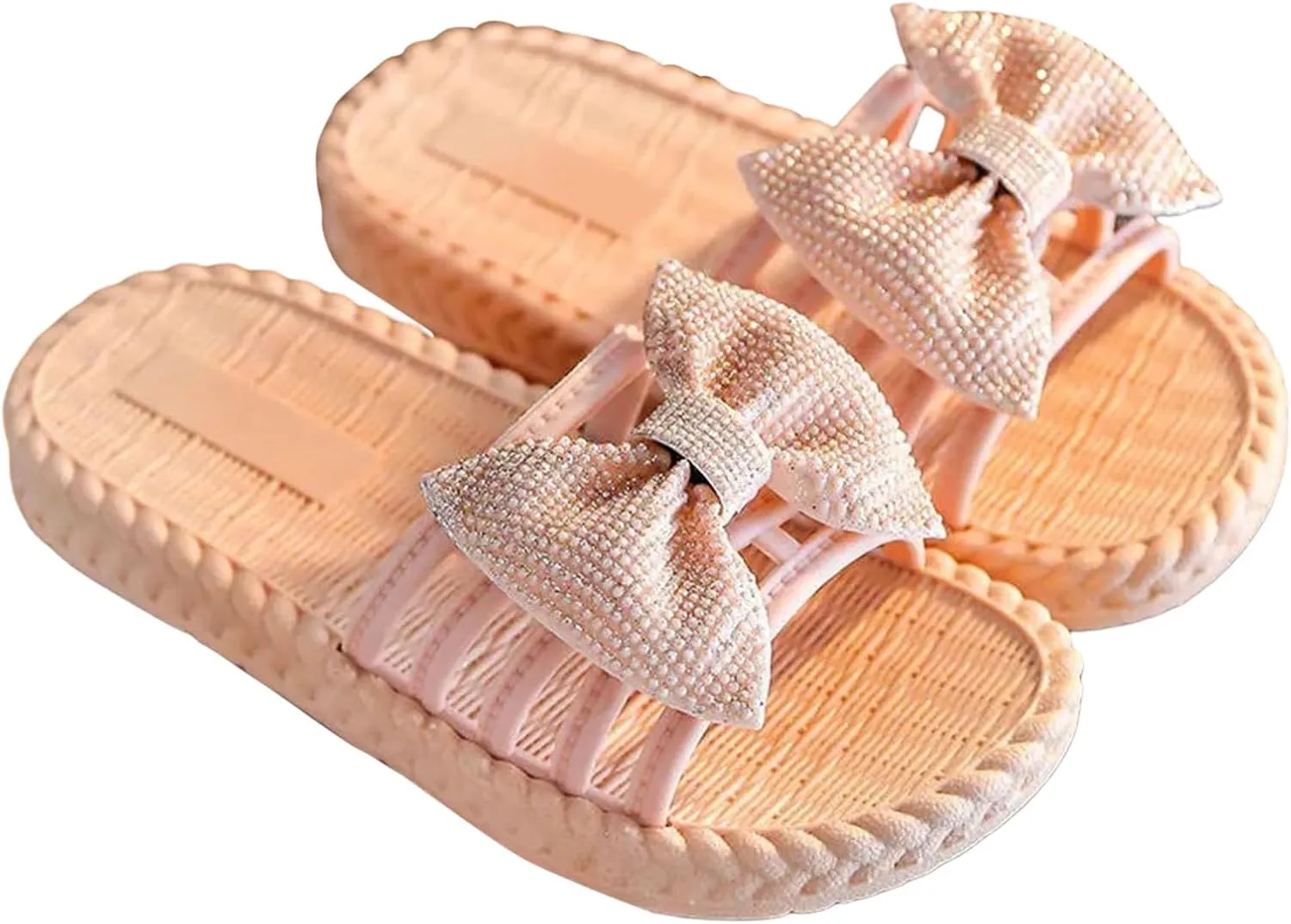Shoes for Toddler Infant Girls Soild Bowknot Princress Shoes Soft Sole Non Slip First Prewalker Beach Shoes Sandals