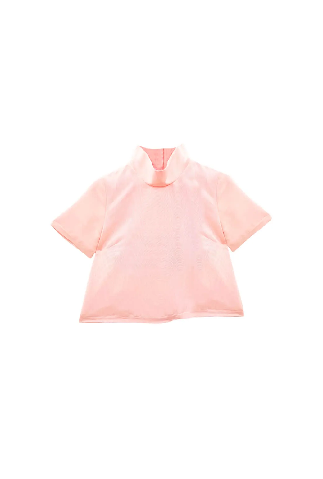 Short Sleeve Mod Top - Ballet Pink Moiré