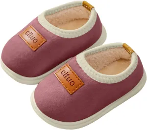 Size 3 Baby Boy Shoes Childrens Girl Cotton Shoes Solid Color Fashion Soft Sole Winter Warm Indoor Non Slip Cotton Shoes Baby Winter Boots