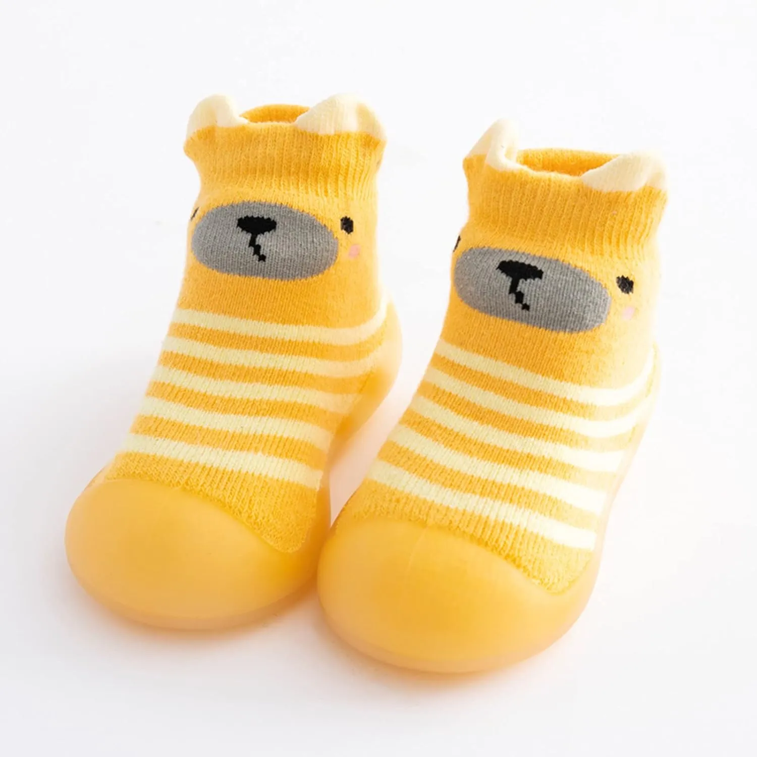 Size 8 Slippers Kids Toddler Baby Boys Girls Solid Warm Knit Soft Sole Rubber Boys Housecoat And Slippers