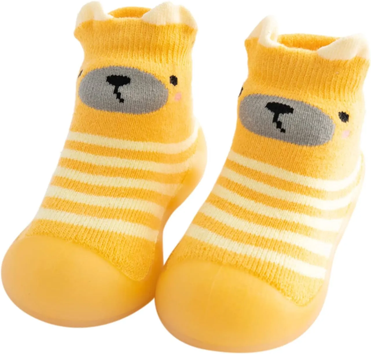 Size 8 Slippers Kids Toddler Baby Boys Girls Solid Warm Knit Soft Sole Rubber Boys Housecoat And Slippers