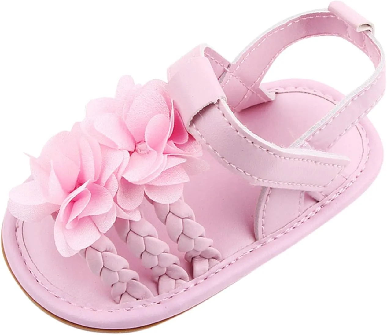 Soft Sole Sandals Shoes Flat Bow Baby Summer Walking Girls Boys Rubber Baby Shoes Beach Sandals