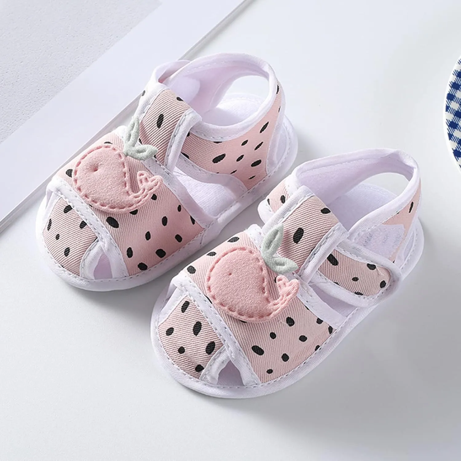 Summer Children Infant Toddler Shoes Boys and Girls Sandals Flat Bottom Lightweight Breathable Soft Comfortable Hook Loop Cute Pattern Baby Summer Shoes