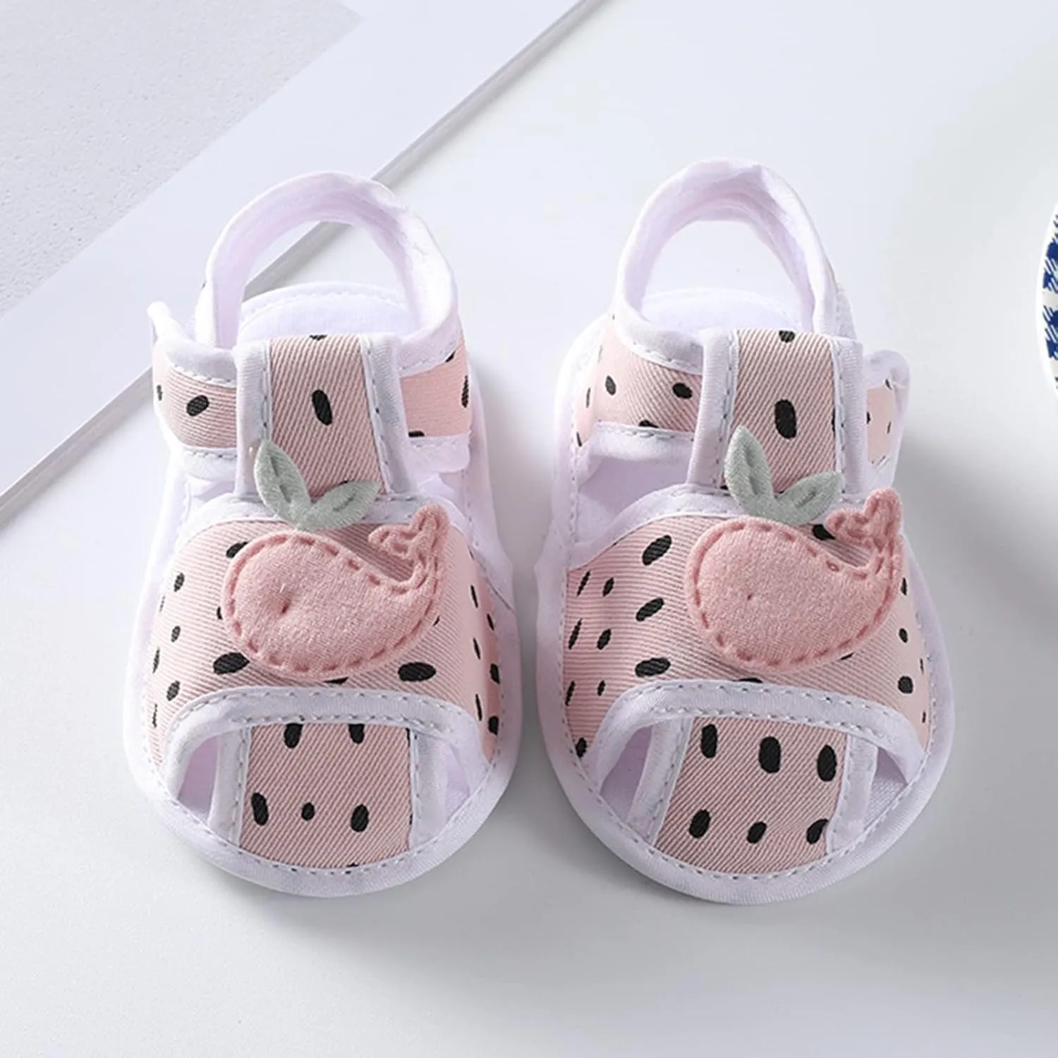 Summer Children Infant Toddler Shoes Boys and Girls Sandals Flat Bottom Lightweight Breathable Soft Comfortable Hook Loop Cute Pattern Baby Summer Shoes