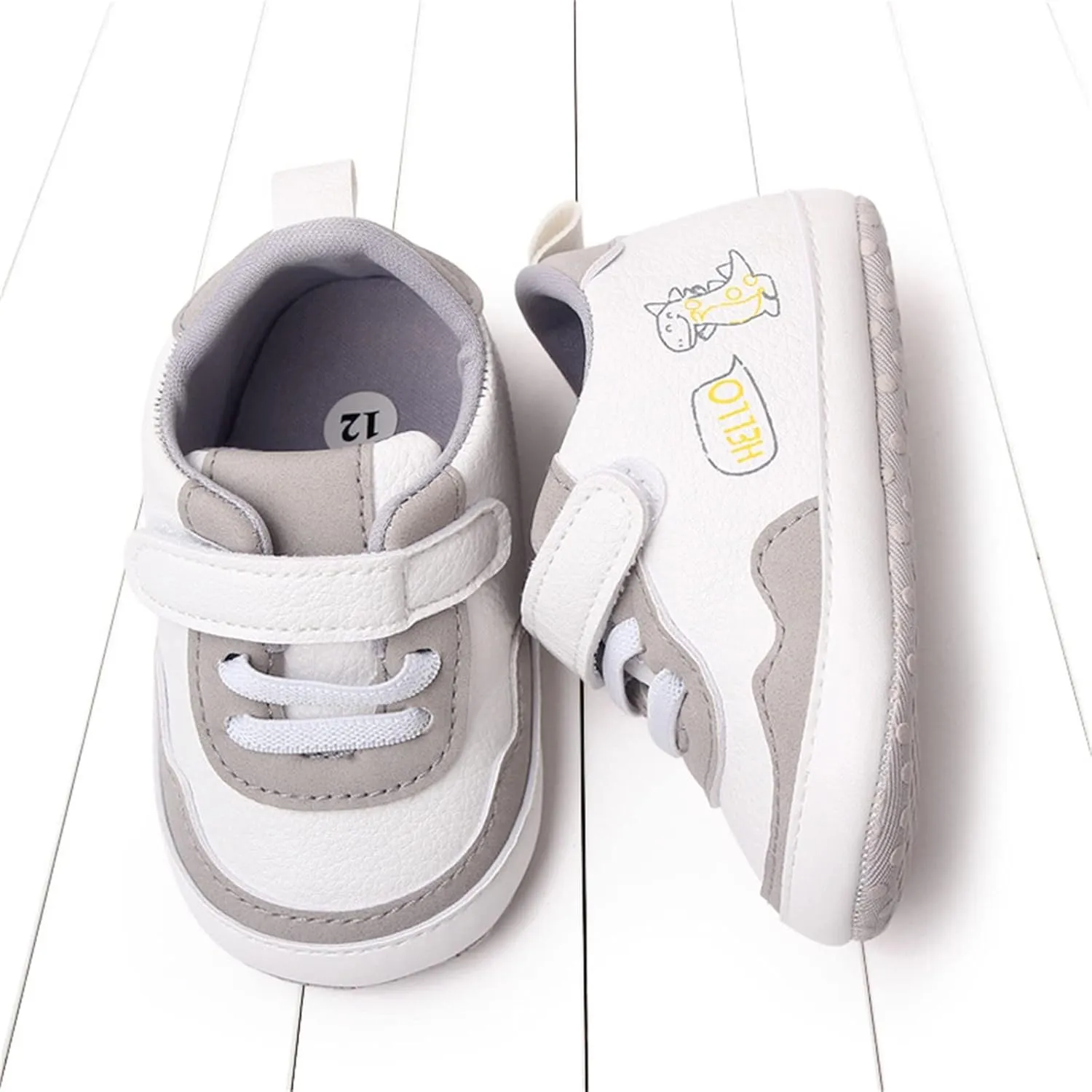Summer Children Infant Toddler Shoes Boys and Girls Sports Round Toe Colorblock Hook Loop Cartoon Toddler Walking Shoes