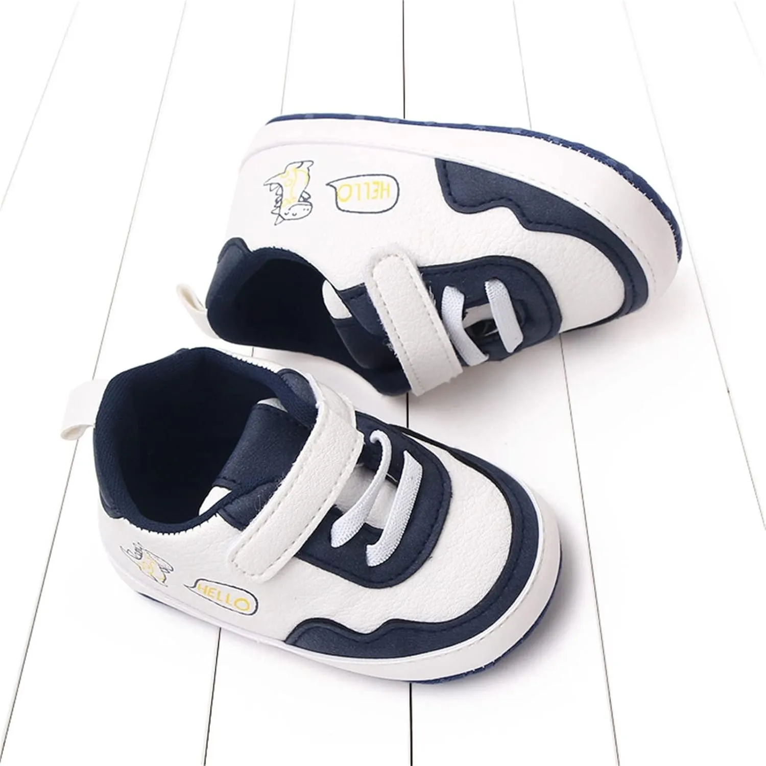 Summer Children Infant Toddler Shoes Boys and Girls Sports Round Toe Colorblock Hook Loop Cartoon Toddler Walking Shoes