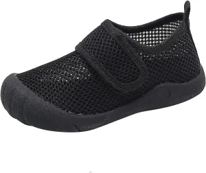 Summer New Hollowed Breathable Mesh Shoes Boys Baotou Anti Kick Sandals Girls Solid Color Beach Shoes Takeaway Sandal