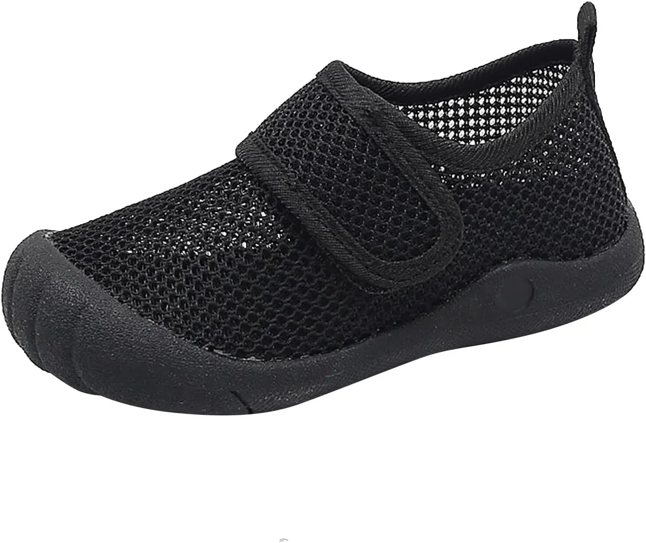 Summer New Hollowed Breathable Mesh Shoes Boys Baotou Anti Kick Sandals Girls Solid Color Beach Shoes Takeaway Sandal