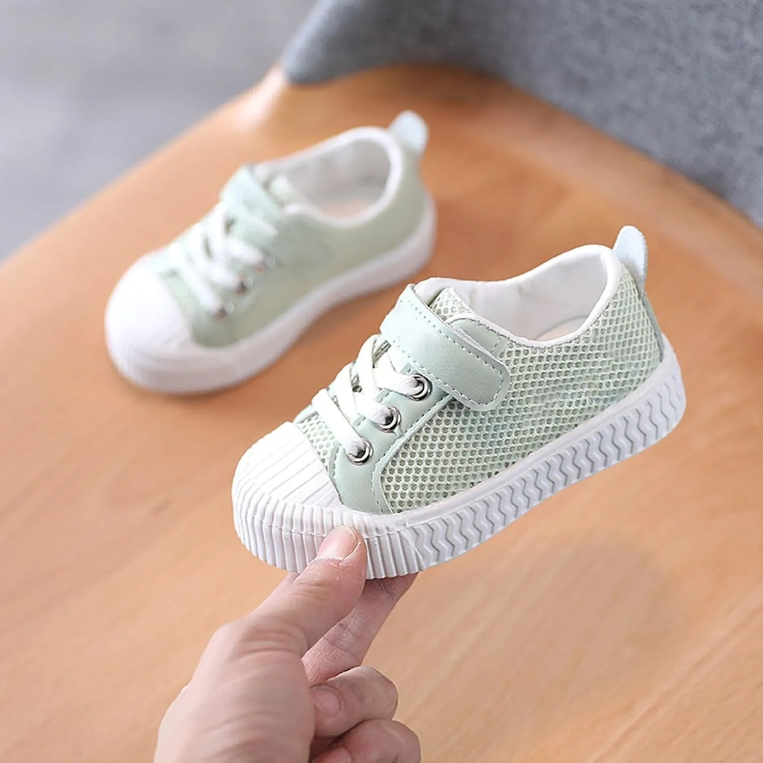 Summer Thin Mesh Rubber Sole Lightweight Breathable Non Slip Children's Casual Sports Toddler Girl Tennis Shoes Size 9