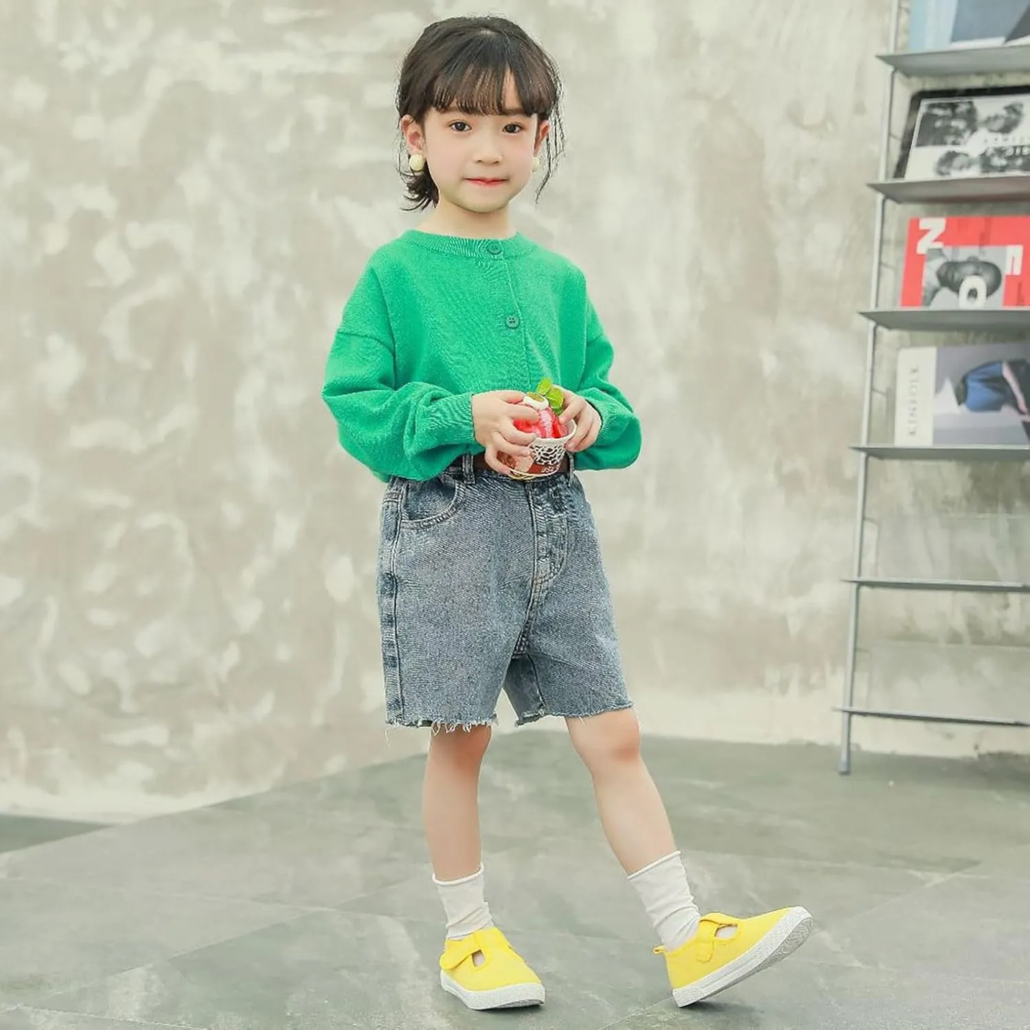 Toddler Baby Boy Girl Shoes Flat Shoes Bao Head One Foot Off Girl Canvas Shoes Baby Soft Sole Casual Slip on Toddler