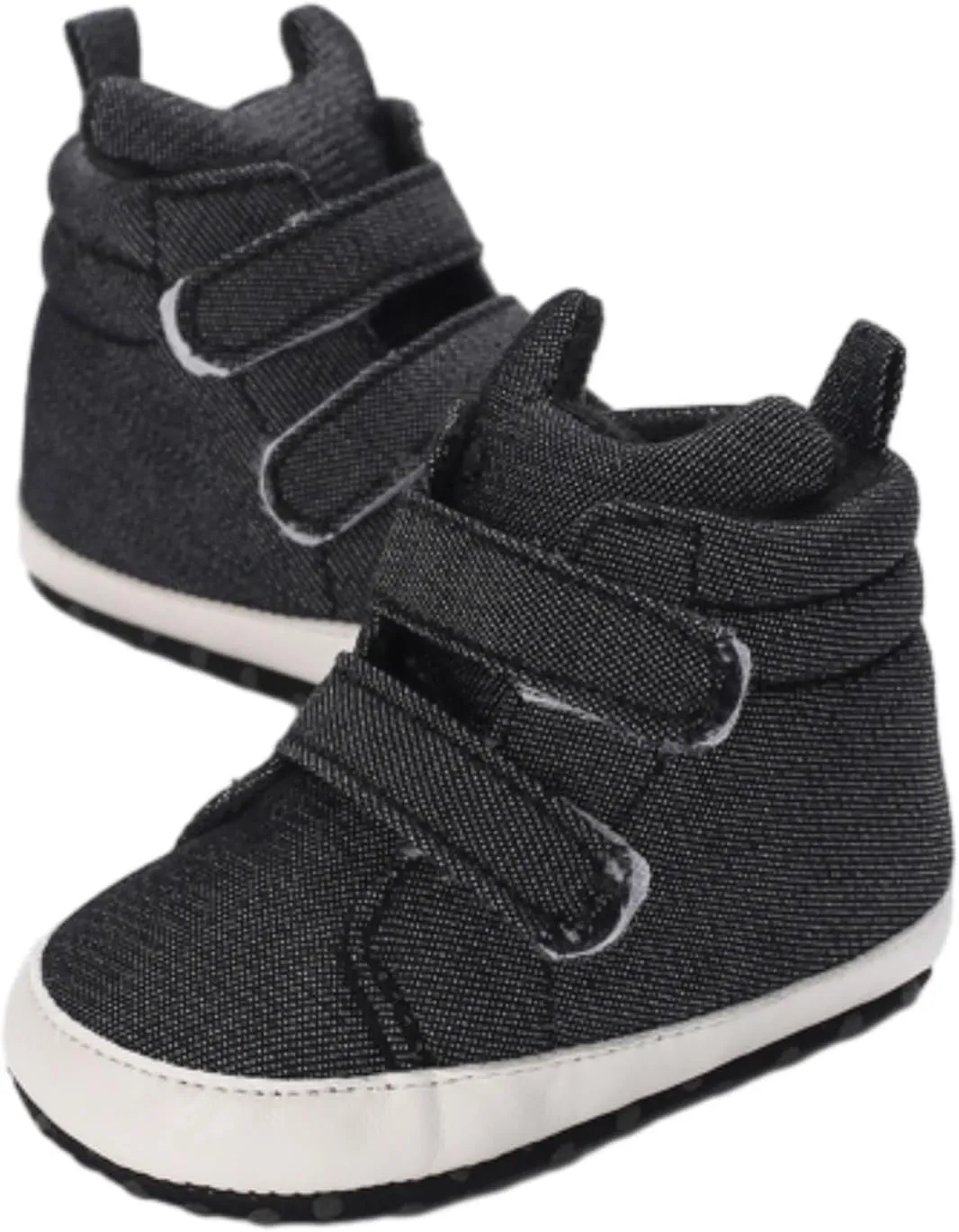Toddler Baby Boys Girls High Tops Ankle Sneakers Soft Anti Slip Sole PU Leather Infant Newborn Shoes for Girls