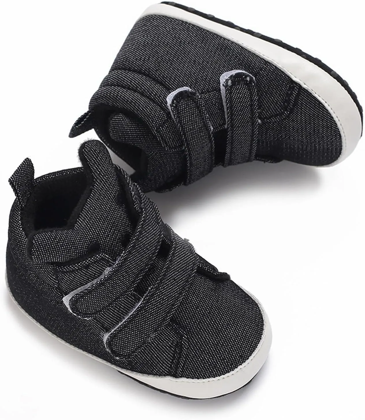 Toddler Baby Boys Girls High Tops Ankle Sneakers Soft Anti Slip Sole PU Leather Infant Newborn Shoes for Girls