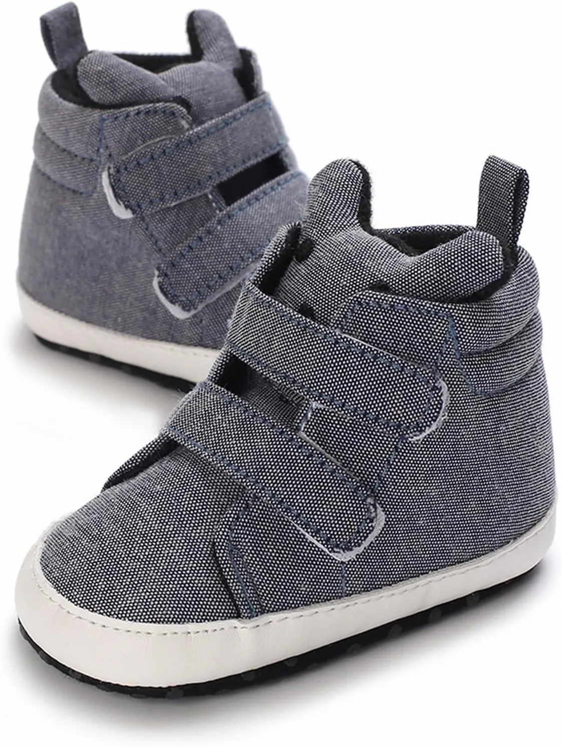Toddler Baby Boys Girls High Tops Ankle Sneakers Soft Anti Slip Sole PU Leather Infant Newborn Shoes Size 12 Kids