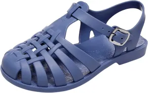 Toddler Baby Boys Girls Slip On Shoes Cute Candy Hollow Out Sandals Shoes Non-slip Soft Sole Beach Flats Sandals S-013 Blue 8