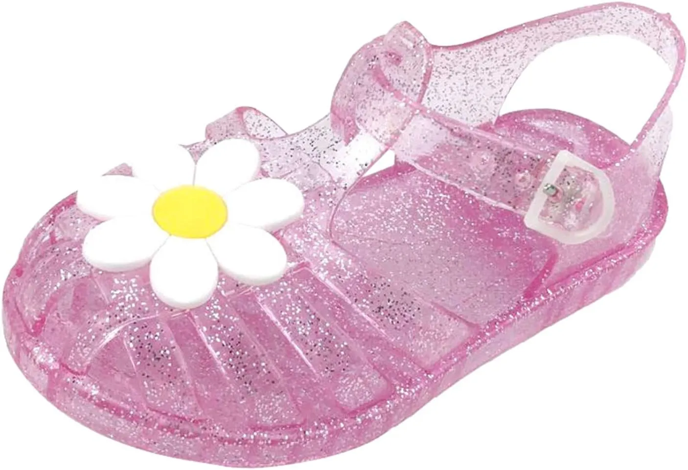 Toddler Baby Girl Boy Child Summer Sandals Flowers Shoes Premium Soft Sole Non Slip Crib Shoes (Pink, 3.5-4 Years)